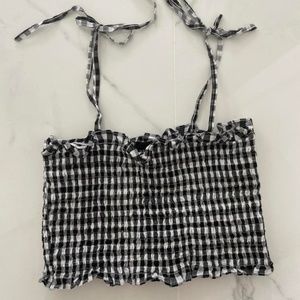 GINGHAM CROP TOP